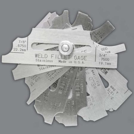 Small Fillet Weld Gauge Set