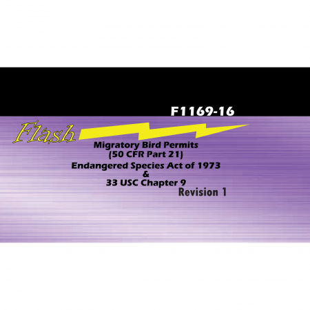 Migratory Bird Permits, Endangered Species Act of 1973, & 33 USC Chapter 9